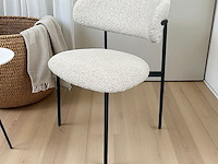 2x stoel bouclé beige - afbeelding 1 van  4
