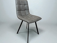 2x stoel grijs lederlook - afbeelding 1 van  1