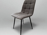 2x stoel grijs linnen uitvoering