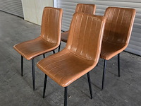 2x stoel smokey cognac pu - afbeelding 2 van  7