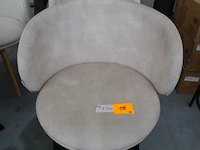 2x stoffen/houten dining chair pr living - afbeelding 1 van  3