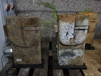 2x stone & marble beeld - afbeelding 1 van  3