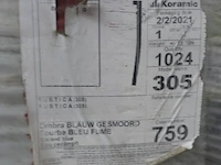 2x tegelpannen koramic ombra blauw gesmoord + rest - afbeelding 9 van  12