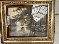 2x tekening in kader en schilderij - afbeelding 3 van  6