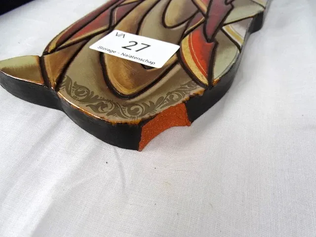 2x terracotta muurdecoratie middeleeuwen - afbeelding 4 van  4