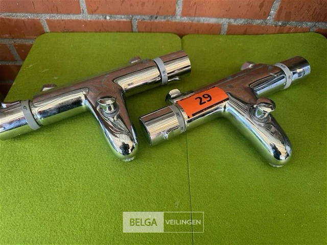 2x thermostatische douche badmengkraan - afbeelding 1 van  3