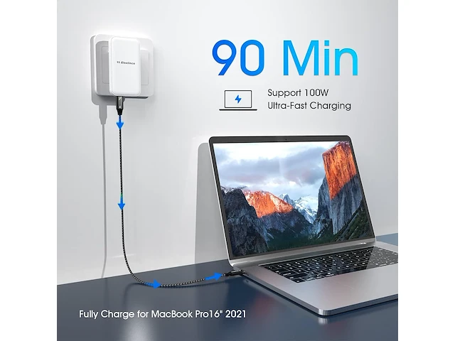 2x thunderbolt usb-c kabel tot 40gb/s 2m - afbeelding 3 van  5