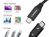 2x thunderbolt usb-c kabel tot 40gb/s 2m - afbeelding 5 van  5