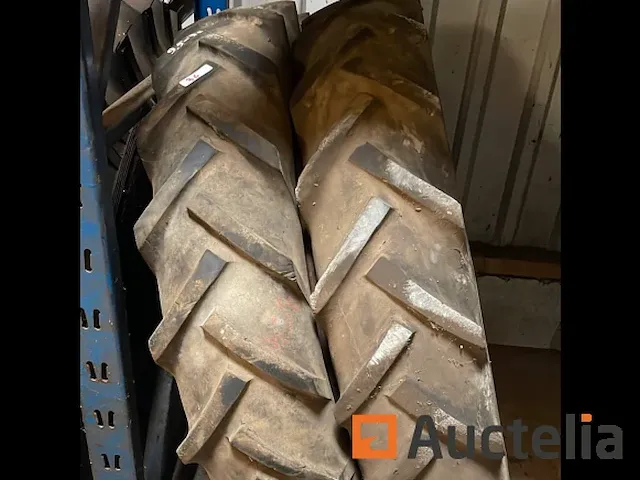 2x traktorband michelin 9.5-36 op velg - afbeelding 2 van  6