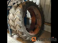 2x traktorband michelin 9.5-36 op velg - afbeelding 6 van  6