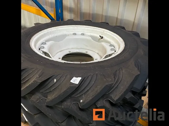 2x traktorband taurus 11.2-24 + velg 6 gaats - afbeelding 3 van  6