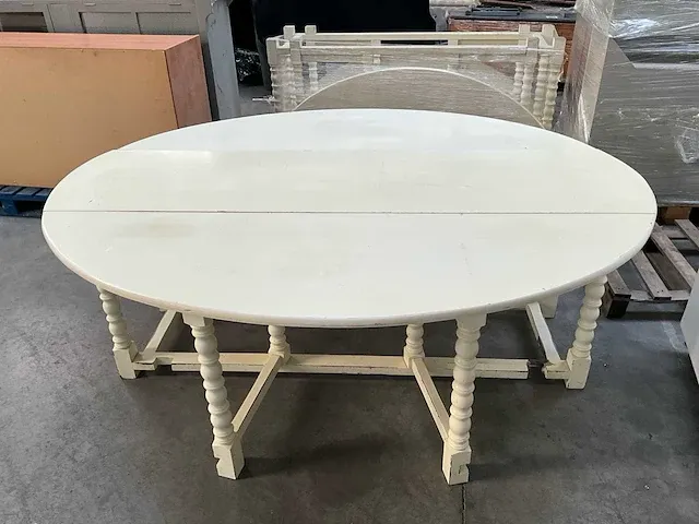 2x uitklapbare houten tafel - afbeelding 1 van  8