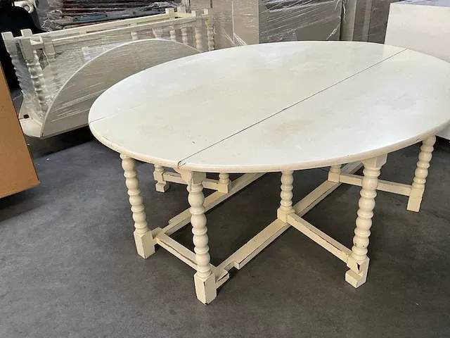 2x uitklapbare houten tafel - afbeelding 2 van  8