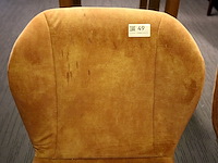 2x velour zetel - afbeelding 2 van  3
