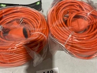 2x verlengkabel 30 m 1mm² - afbeelding 3 van  3