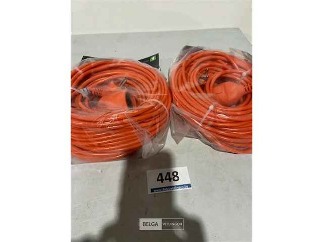 2x verlengkabel 30 m 1mm² - afbeelding 2 van  3