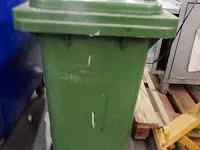 2x verrijdbare afvalcontainer