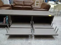 2x verrijdbare houten boekenkast - afbeelding 3 van  8