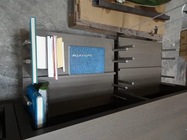 2x verrijdbare houten boekenkast - afbeelding 7 van  8