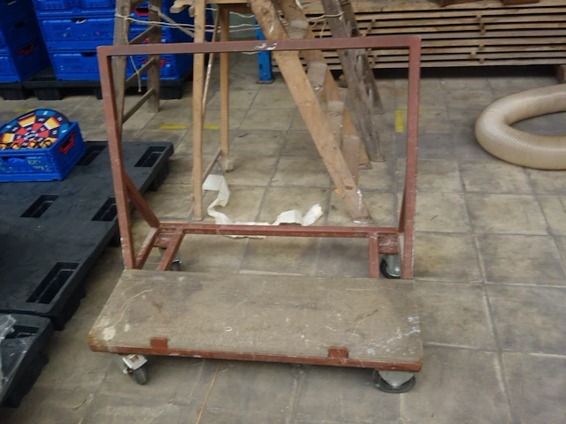 2x verrijdbare metalen kar - afbeelding 3 van  3
