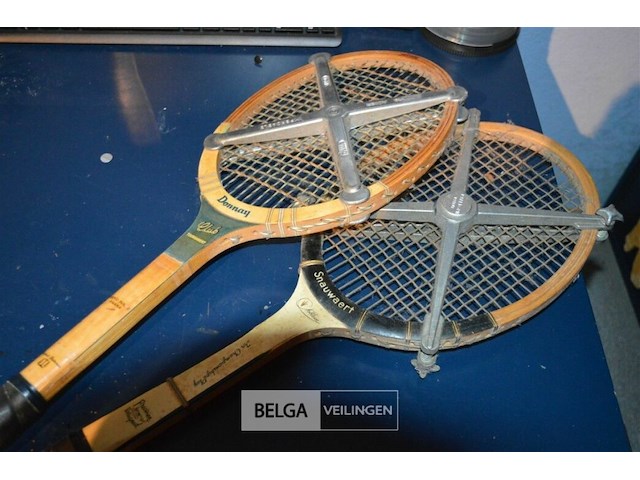 2x vintage tennisraket - afbeelding 2 van  3