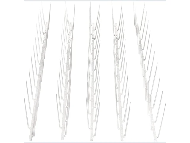 2x vogelspikes doorzichtig polycarbonaat tot 4,9m - afbeelding 3 van  4