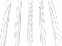 2x vogelspikes doorzichtig polycarbonaat tot 4,9m - afbeelding 3 van  4