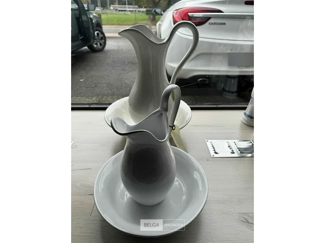 2x waskom met kruik - afbeelding 2 van  3