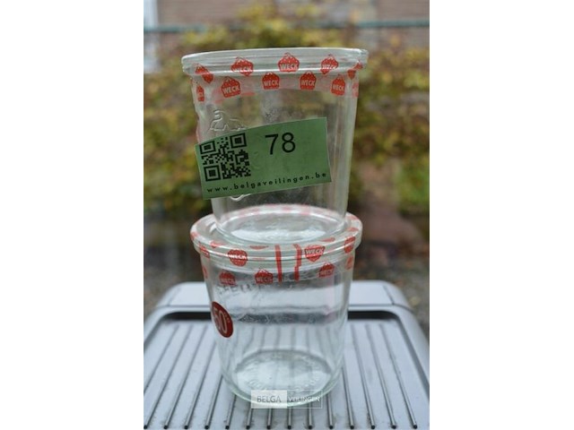 2x weckpotten glas - afbeelding 1 van  2