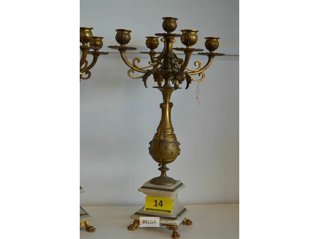 2x5 armige kandelaar h=50cm - afbeelding 3 van  6