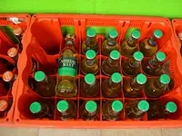 2x6 fl. cristaline 1,5l, 1x24fl. fuze tea lemon 20cl, 1x24 fl. fuze tea green 20cl, 2x24fl. fuze tea peach 20cl, 23 fl. minute maid tomaat 20cl, 5 fl. minute maid appel 20cl, 4 fl. contrex 1,5l - afbeelding 6 van  15