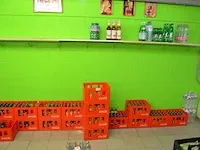 2x6 fl. cristaline 1,5l, 1x24fl. fuze tea lemon 20cl, 1x24 fl. fuze tea green 20cl, 2x24fl. fuze tea peach 20cl, 23 fl. minute maid tomaat 20cl, 5 fl. minute maid appel 20cl, 4 fl. contrex 1,5l - afbeelding 1 van  15