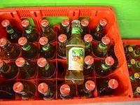 2x6 fl. cristaline 1,5l, 1x24fl. fuze tea lemon 20cl, 1x24 fl. fuze tea green 20cl, 2x24fl. fuze tea peach 20cl, 23 fl. minute maid tomaat 20cl, 5 fl. minute maid appel 20cl, 4 fl. contrex 1,5l - afbeelding 10 van  15