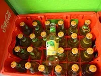 2x6 fl. cristaline 1,5l, 1x24fl. fuze tea lemon 20cl, 1x24 fl. fuze tea green 20cl, 2x24fl. fuze tea peach 20cl, 23 fl. minute maid tomaat 20cl, 5 fl. minute maid appel 20cl, 4 fl. contrex 1,5l - afbeelding 11 van  15