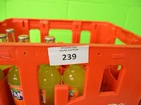 2x6 fl. cristaline 1,5l, 1x24fl. fuze tea lemon 20cl, 1x24 fl. fuze tea green 20cl, 2x24fl. fuze tea peach 20cl, 23 fl. minute maid tomaat 20cl, 5 fl. minute maid appel 20cl, 4 fl. contrex 1,5l - afbeelding 14 van  15