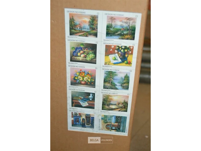2x9st schilderijen 30x40cm - afbeelding 1 van  3