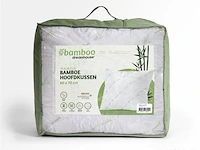 2xbamboo hoofdkussen 60x70cm - afbeelding 1 van  5