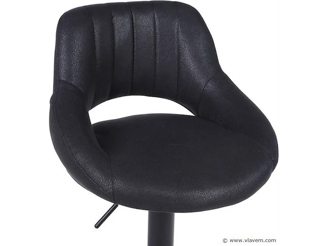 2xbar stoelen verstelbare hoogte zwart - afbeelding 2 van  5