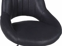 2xbar stoelen verstelbare hoogte zwart - afbeelding 2 van  5