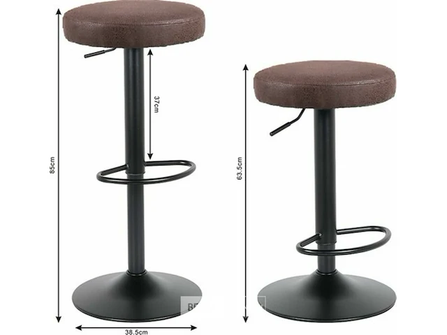 2xbarkruk donkerbruin - afbeelding 2 van  8