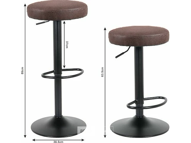 2xbarkruk donkerbruin - afbeelding 2 van  8