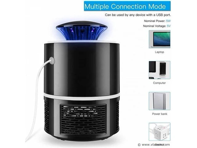 2xlicht & vacuüm mosquito killer lamp - afbeelding 2 van  7