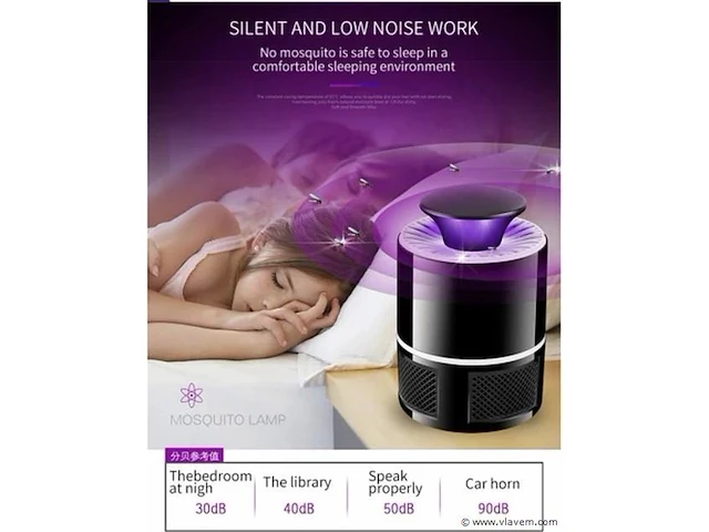 2xlicht & vacuüm mosquito killer lamp - afbeelding 5 van  7