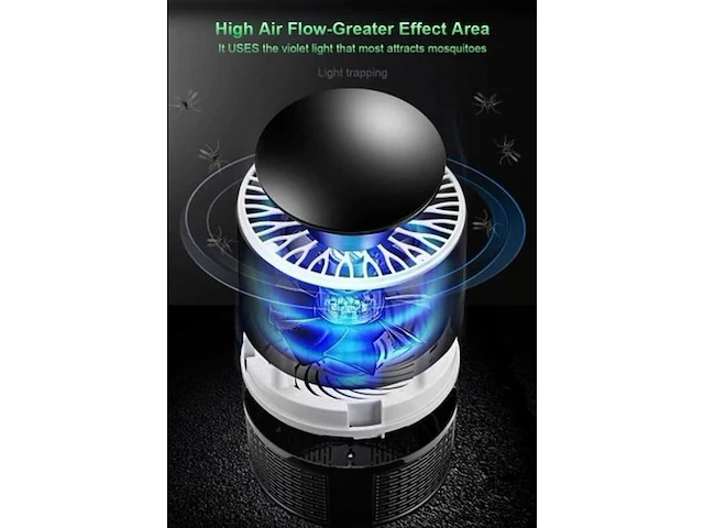 2xlicht & vacuüm mosquito killer lamp - afbeelding 6 van  7
