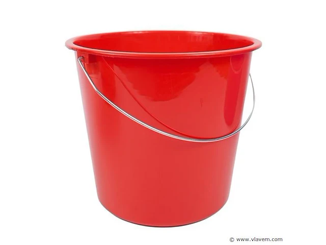 2xpoetsemmer 10liter rood - afbeelding 1 van  1
