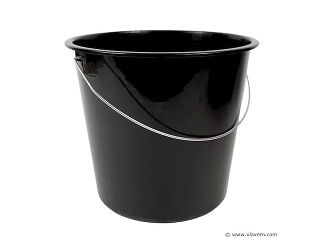 2xpoetsemmer 10liter zwart - afbeelding 1 van  1
