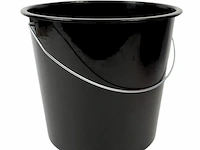 2xpoetsemmer 10liter zwart - afbeelding 1 van  1