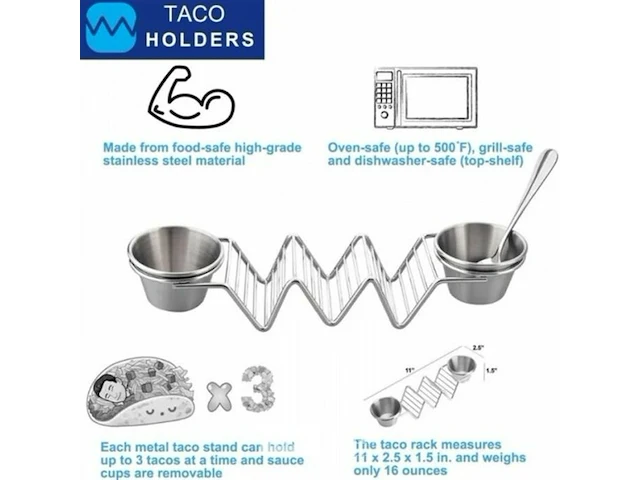 2xrvs taco/pittahouder - afbeelding 3 van  3