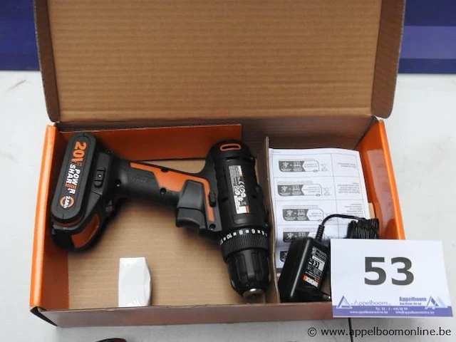3 accu boormachines worx, met accu, zonder lader, werking niet gekend - afbeelding 2 van  3