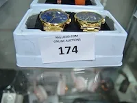 3 analoge polshorloges , 1 armband - afbeelding 2 van  5